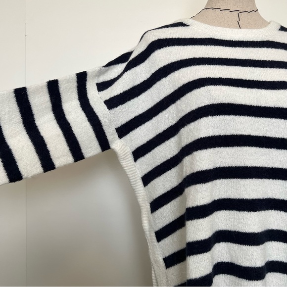 NWT Ellos blue and white striped sweater - Picture 4 of 13